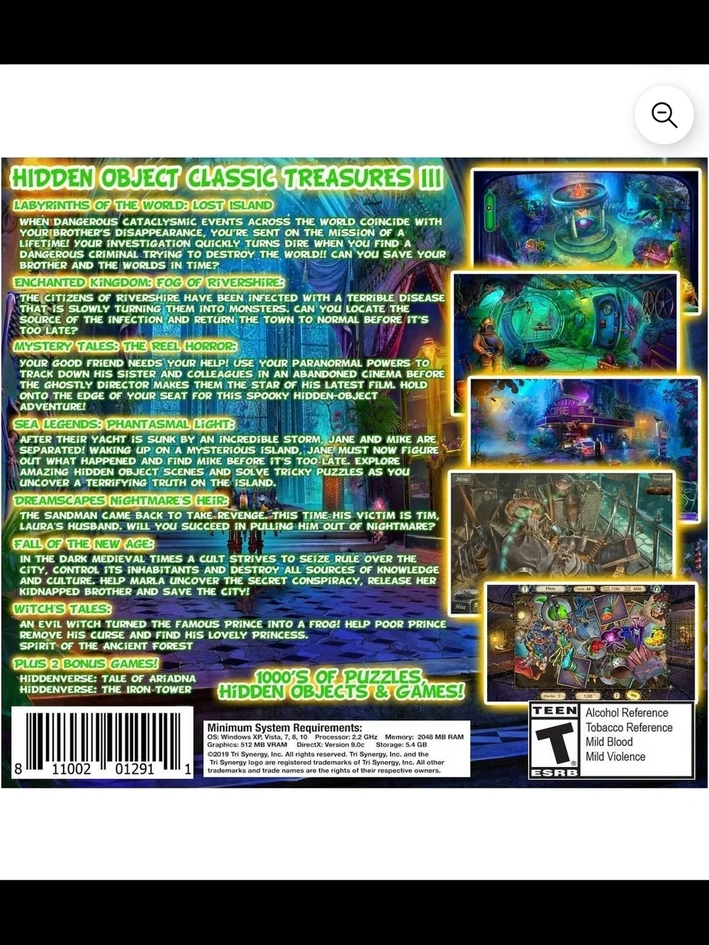 Hidden Object Classics Treasures 3 (PC) DVD